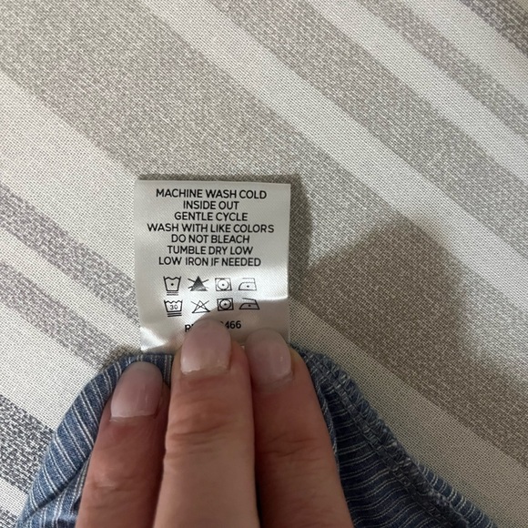 Even Tide Large Men's Blue Striped Shirt - Picture 5 of 5